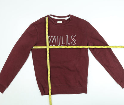Mens UK Size S Jack Wills Red Pullover Sweatshirt