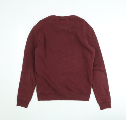 Mens UK Size S Jack Wills Red Pullover Sweatshirt