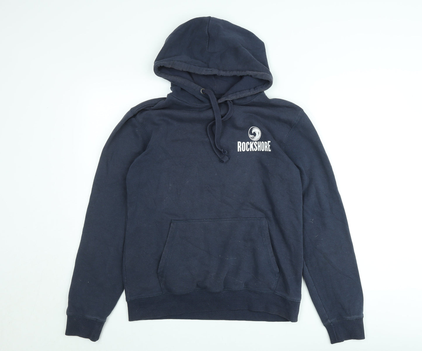 SOL'S Rockshore Men's Blue Pullover Hoodie Size S Fleece Logo