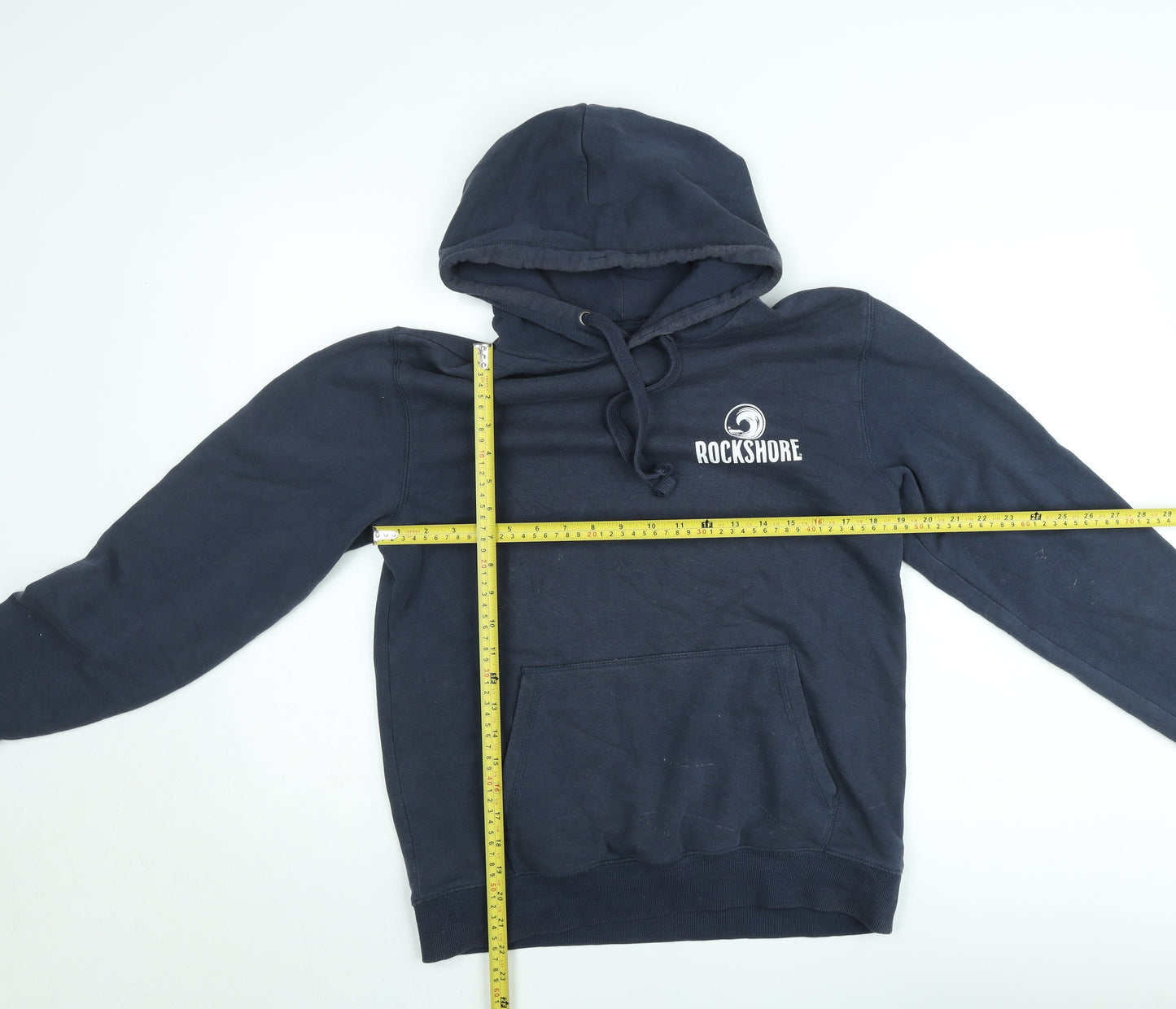 SOL'S Rockshore Men's Blue Pullover Hoodie Size S Fleece Logo