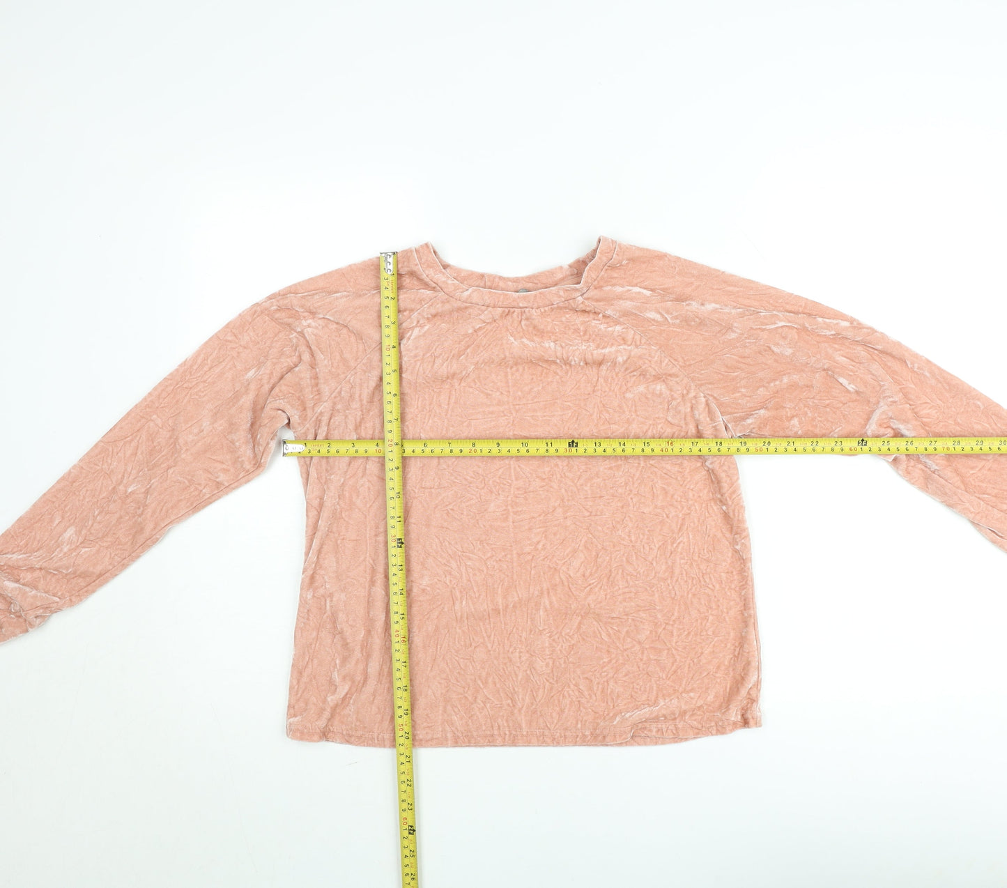 ASOS Women’s Pink Velour Long Sleeve Pullover Sweatshirt Size 8