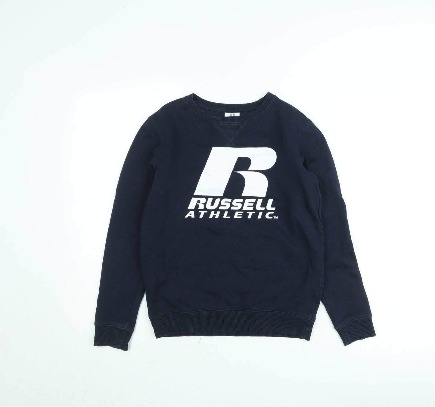 Russell Athletic Boys Blue 10-11 Years Pullover Sweatshirt