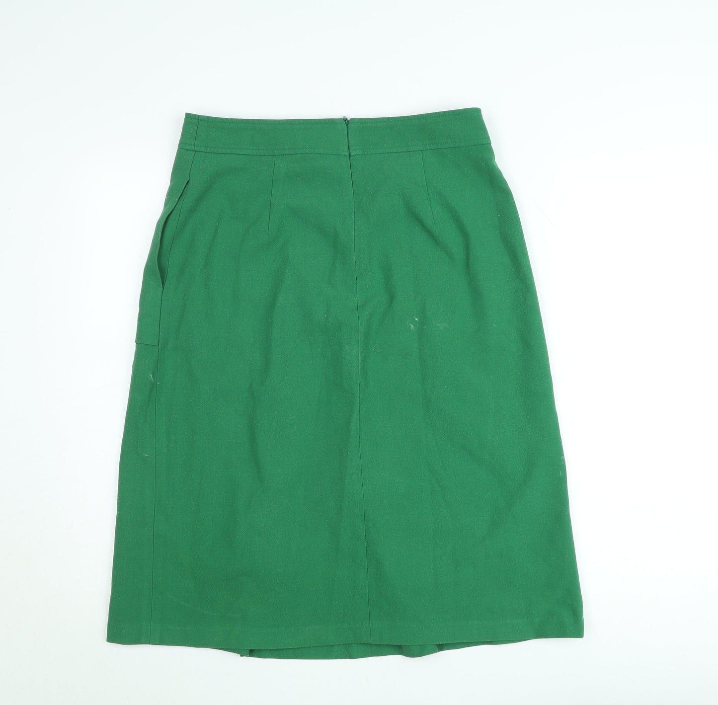 Paul Costelloe Women’s Green Linen Blend A-Line Skirt Size 12