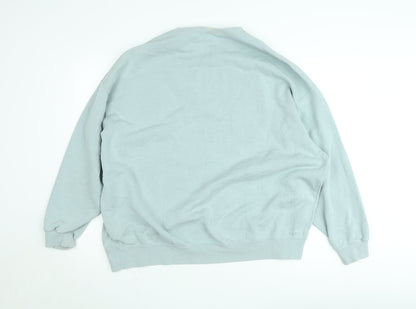 Nike Women's Blue XS Pullover Sweatshirt Crew Neck Graphic Print