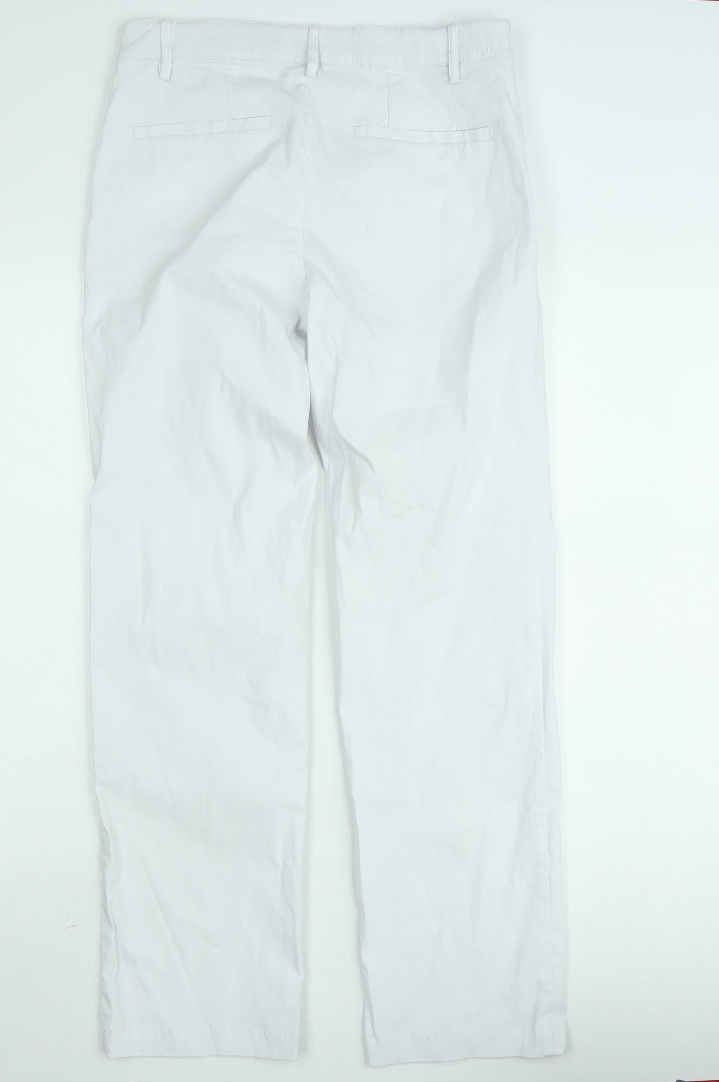 Greenhouse Women White Straight Cotton Jeans Size 12