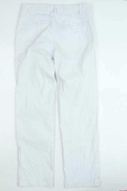 Greenhouse Women White Straight Cotton Jeans Size 12