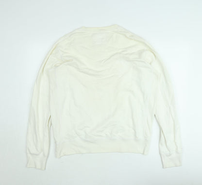 Uniqlo Womens Ivory Lightweight Pullover Sweatshirt Size L