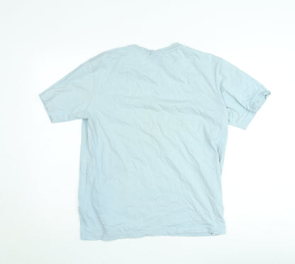 NICCE Men’s Blue Cotton Crew Neck Short Sleeve T-Shirt Size S
