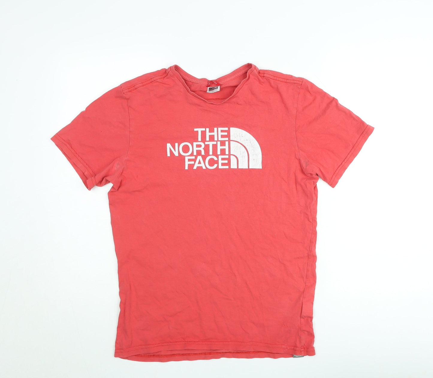 The North Face Men's Red Short Sleeve Crew Neck Cotton T-Shirt S