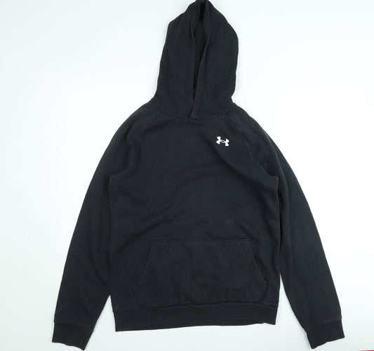 Under Armour Teens Black Pullover Hoodie L Fleece Sportswear