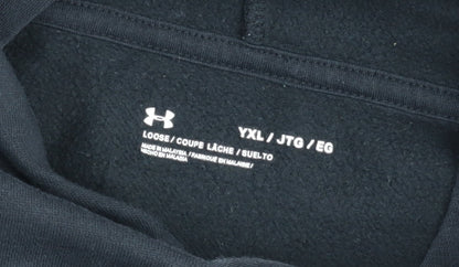 Under Armour Teens Black Pullover Hoodie L Fleece Sportswear