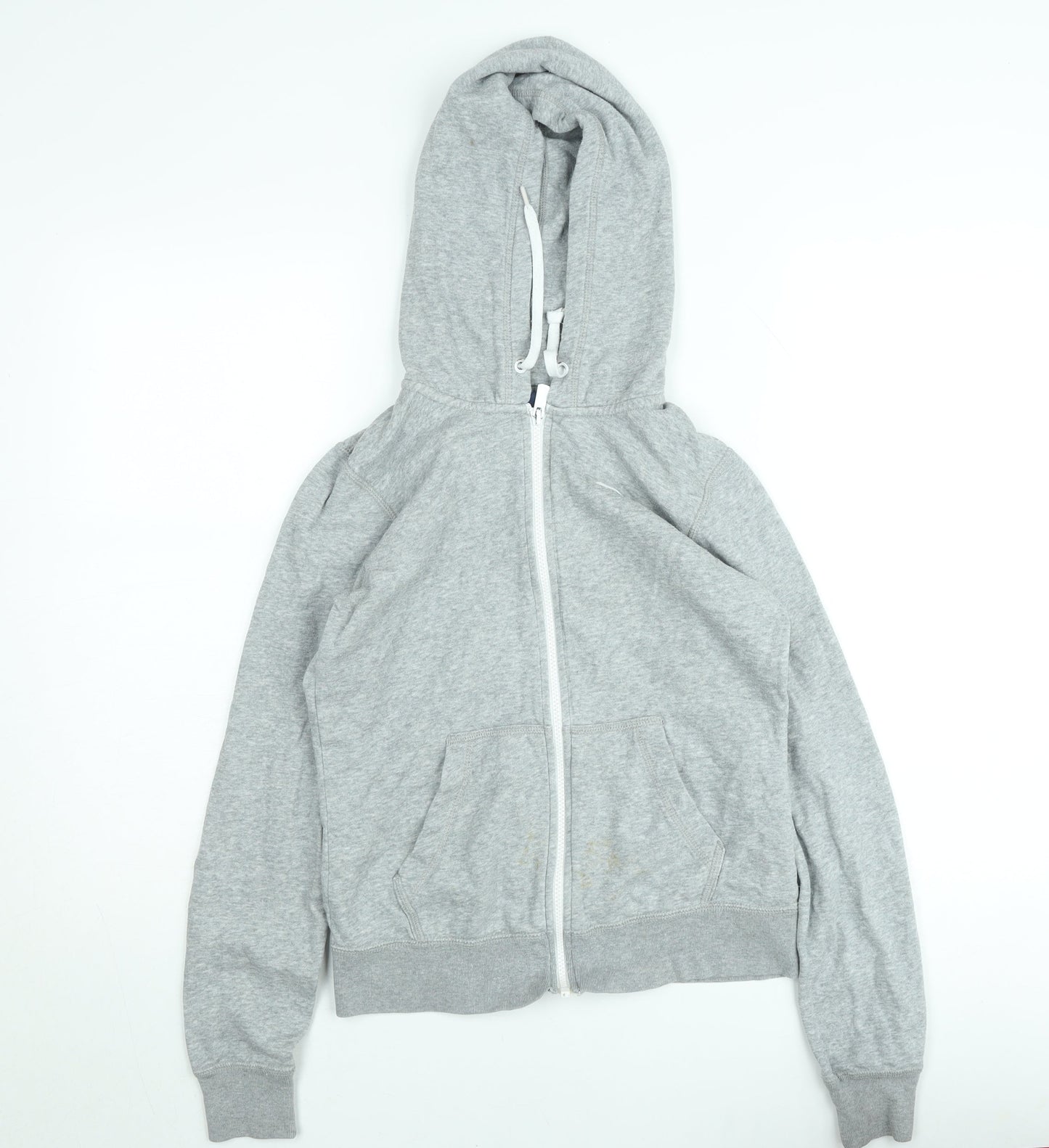 Nike Boys Grey Full Zip Fleece Hoodie Size S - Casual Sportswear