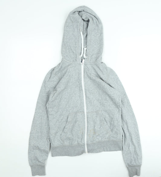 Nike Boys Grey Full Zip Fleece Hoodie Size S - Casual Sportswear