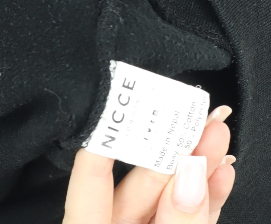Nicce London Men's Black Pullover Hoodie Size M Regular Fit