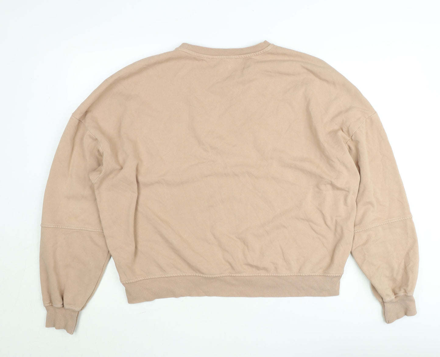 Reserved Women’s Beige Crochet Panel Pullover Sweatshirt L