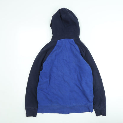 GAP Kids Boys Blue Fleece Lined Full Zip Hoodie Jacket Size 16 Years