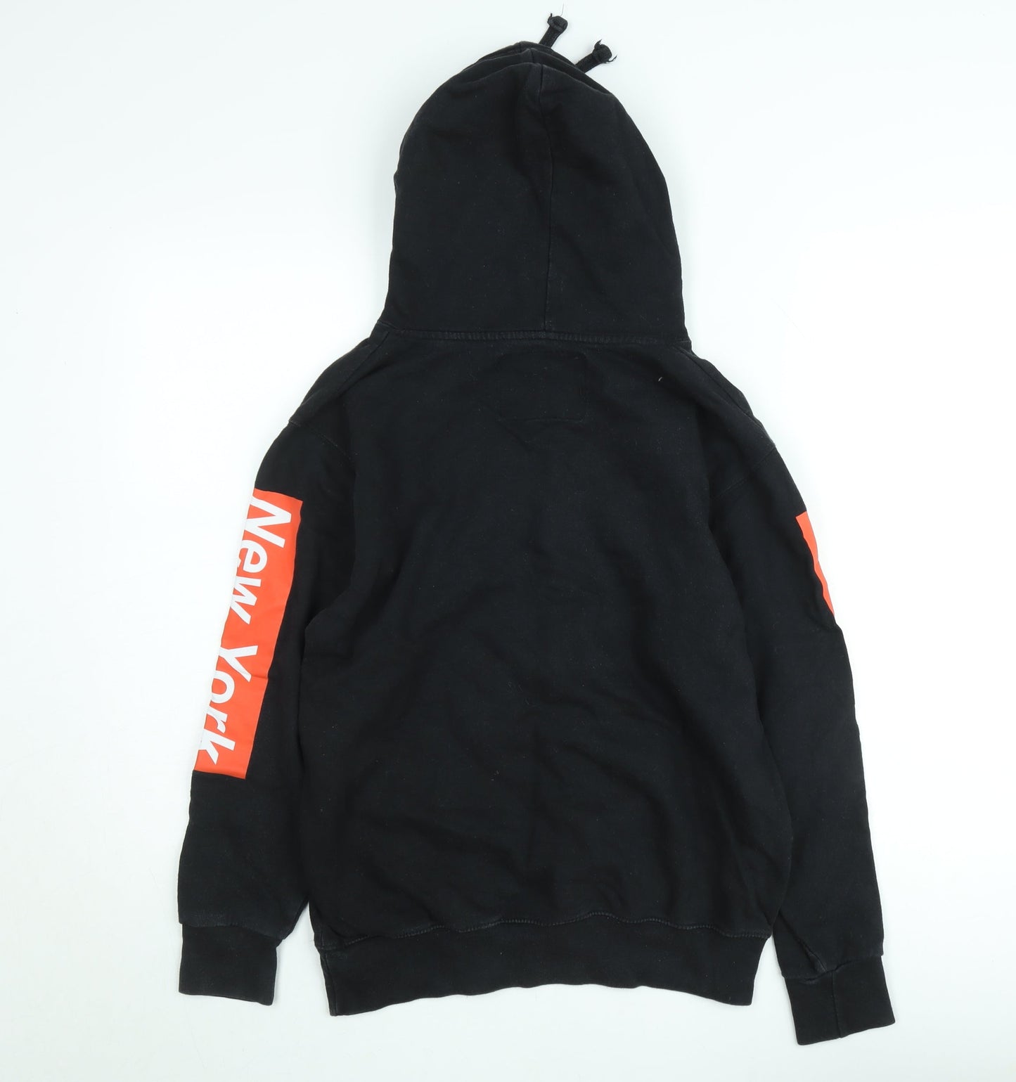 Popular Apparel Men's Black New York Hoodie Size S Pullover Fleece