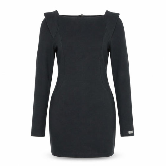 Gaudi Womens Black Bodycon Short Dress Size M Long Sleeve Formal