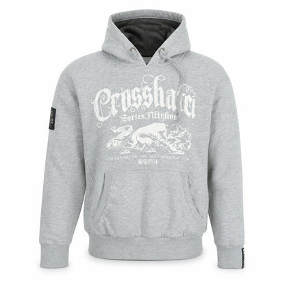 Crosshatch Grey Graphic Pullover Hoodie Womens Large