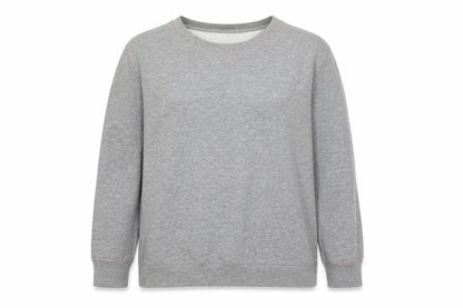 Front view of French Connection Women Grey XL Cotton Crew Neck Sweatshirt
