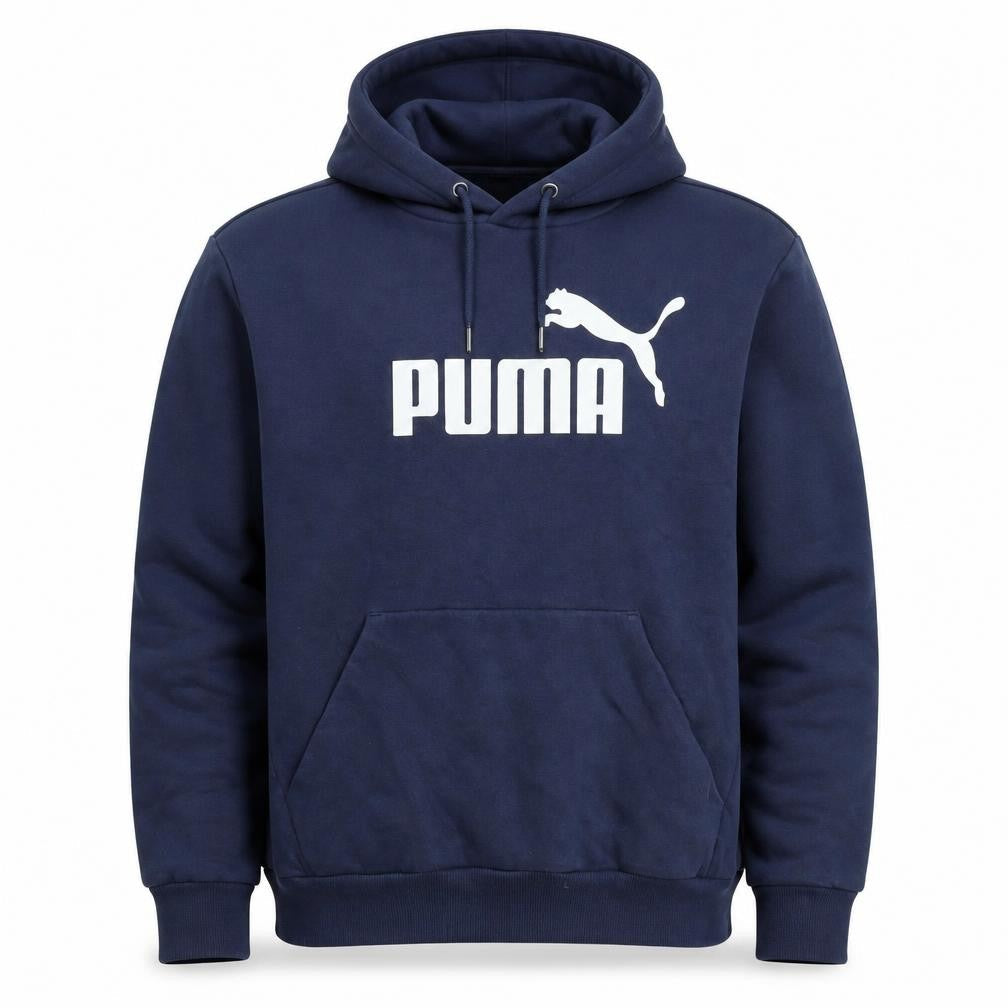 Mens UK Size M PUMA Blue Pullover Hoodie