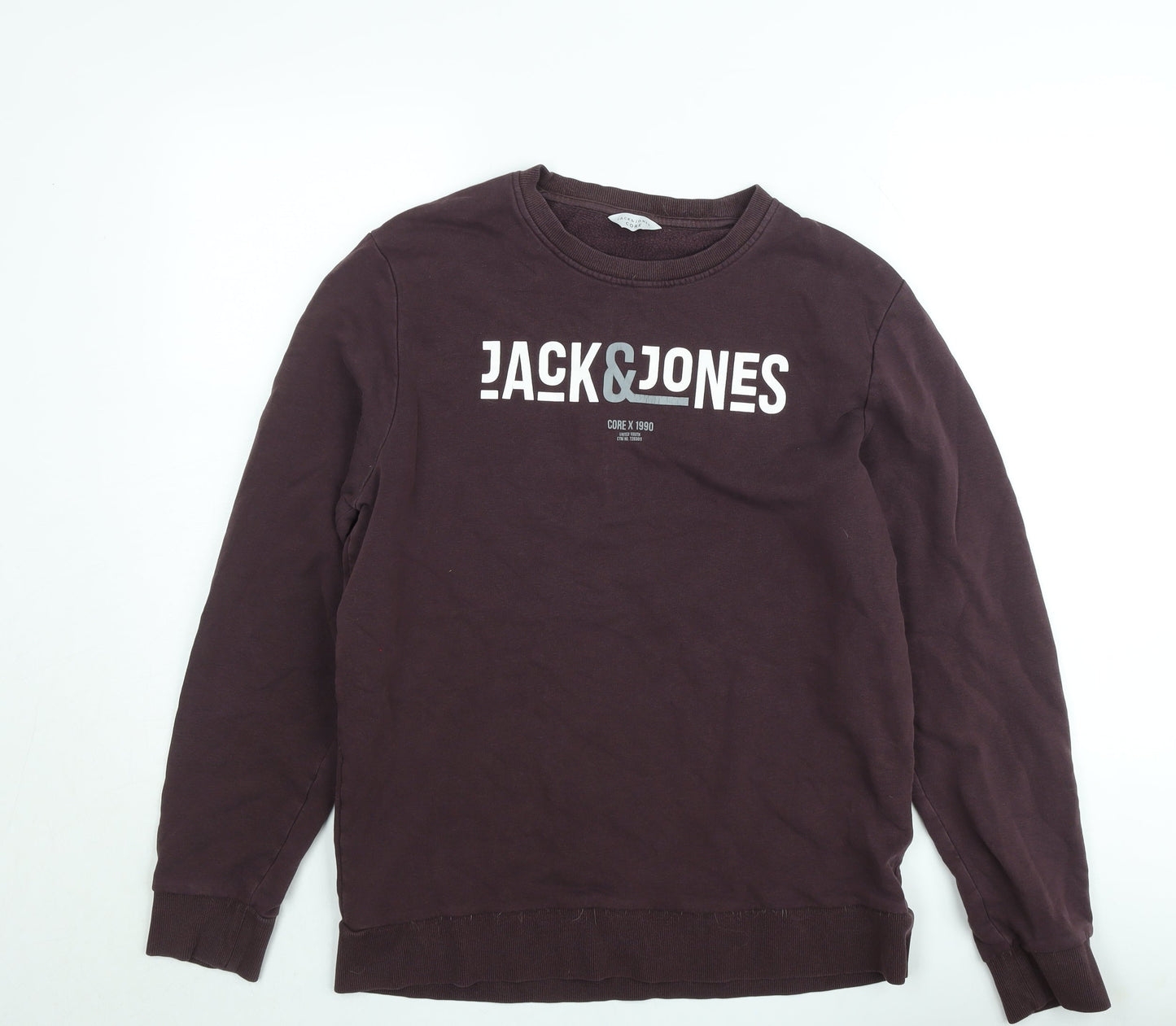 Mens UK Size M JACK & JONES Brown Pullover Sweatshirt