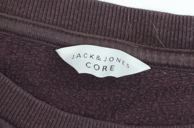 Mens UK Size M JACK & JONES Brown Pullover Sweatshirt