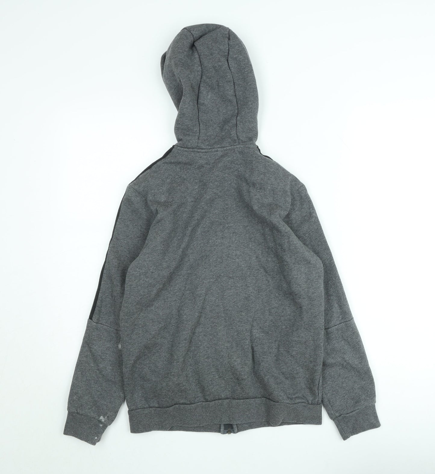 Teens UK Size 164 adidas Grey Full Zip Hoodie