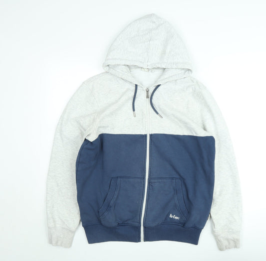 Mens UK Size M Lee Cooper Multicoloured Full Zip Hoodie