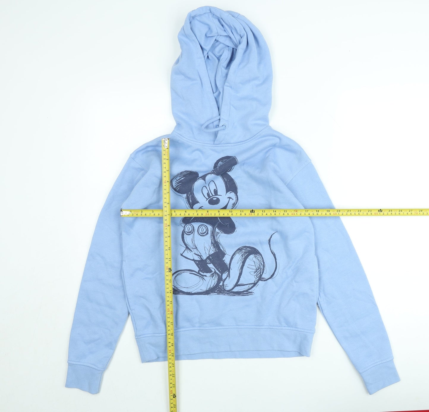 Disney Women's Blue 2XS Pullover Hoodie Mickey Mouse Graphic