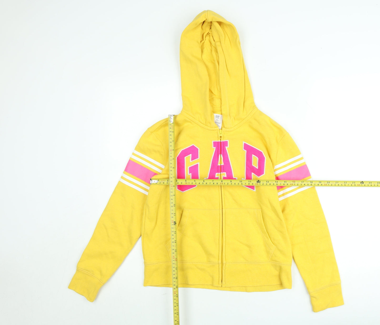 GAP Kids Yellow Full Zip Hoodie Women's Teens Size 14-16 Cotton Blend