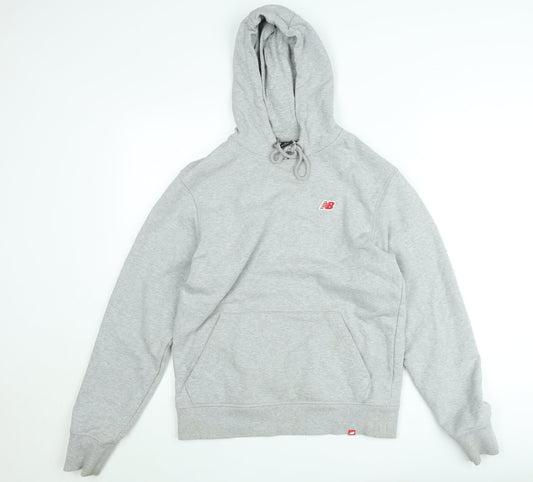 Mens UK Size S New Balance Grey Pullover Hoodie
