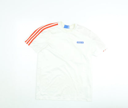 Mens UK Size S adidas White  T-Shirt
