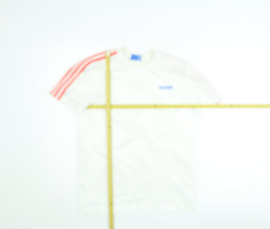 Mens UK Size S adidas White  T-Shirt