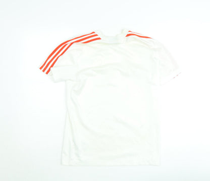 Mens UK Size S adidas White  T-Shirt
