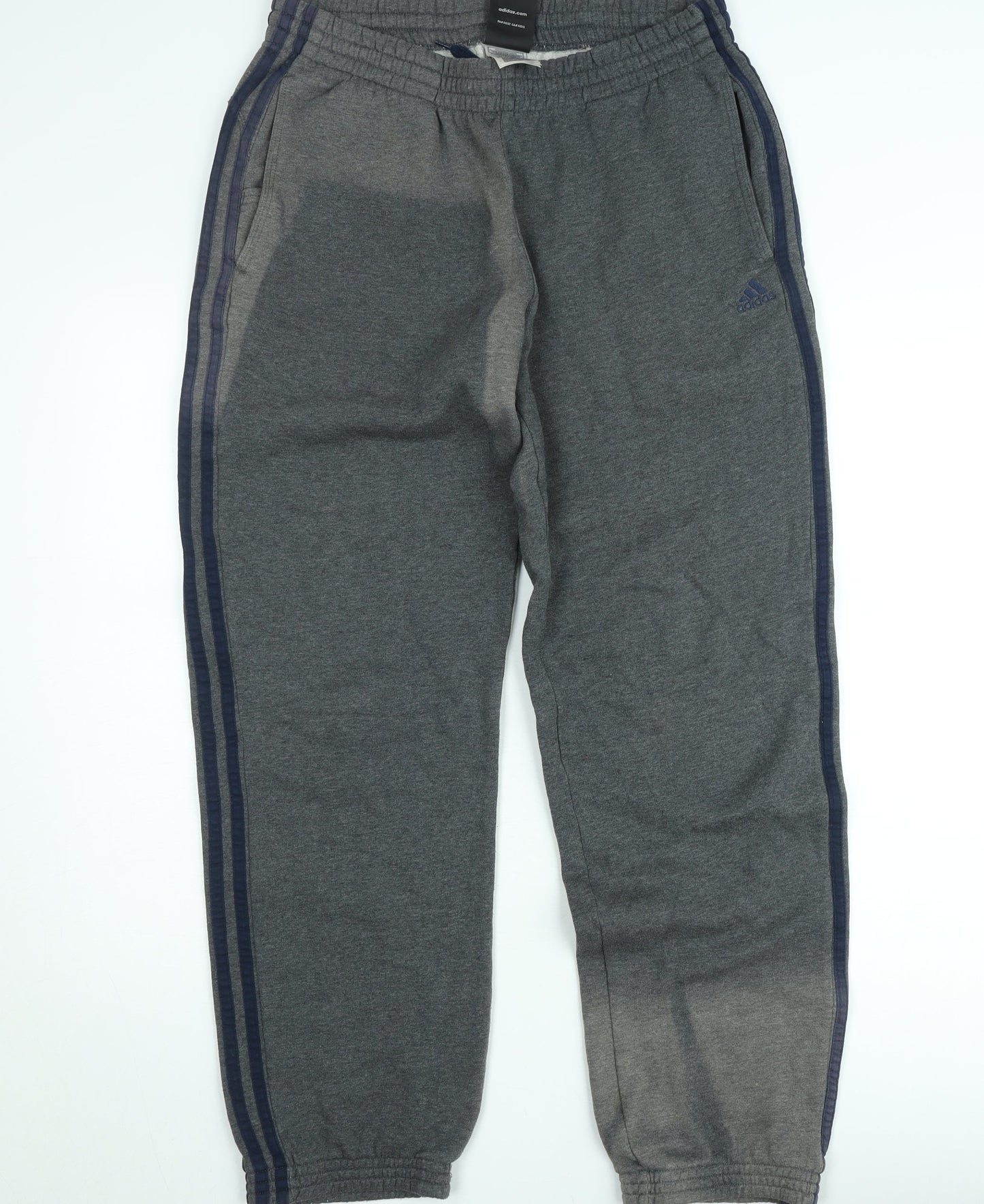 Adidas Mens Grey Jogger Trousers M Essentials Fleece Activewear