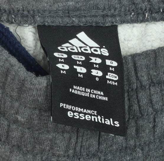 Adidas Mens Grey Jogger Trousers M Essentials Fleece Activewear
