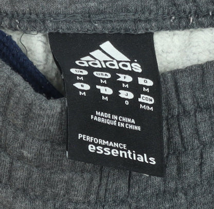 Adidas Mens Grey Jogger Trousers M Essentials Fleece Activewear