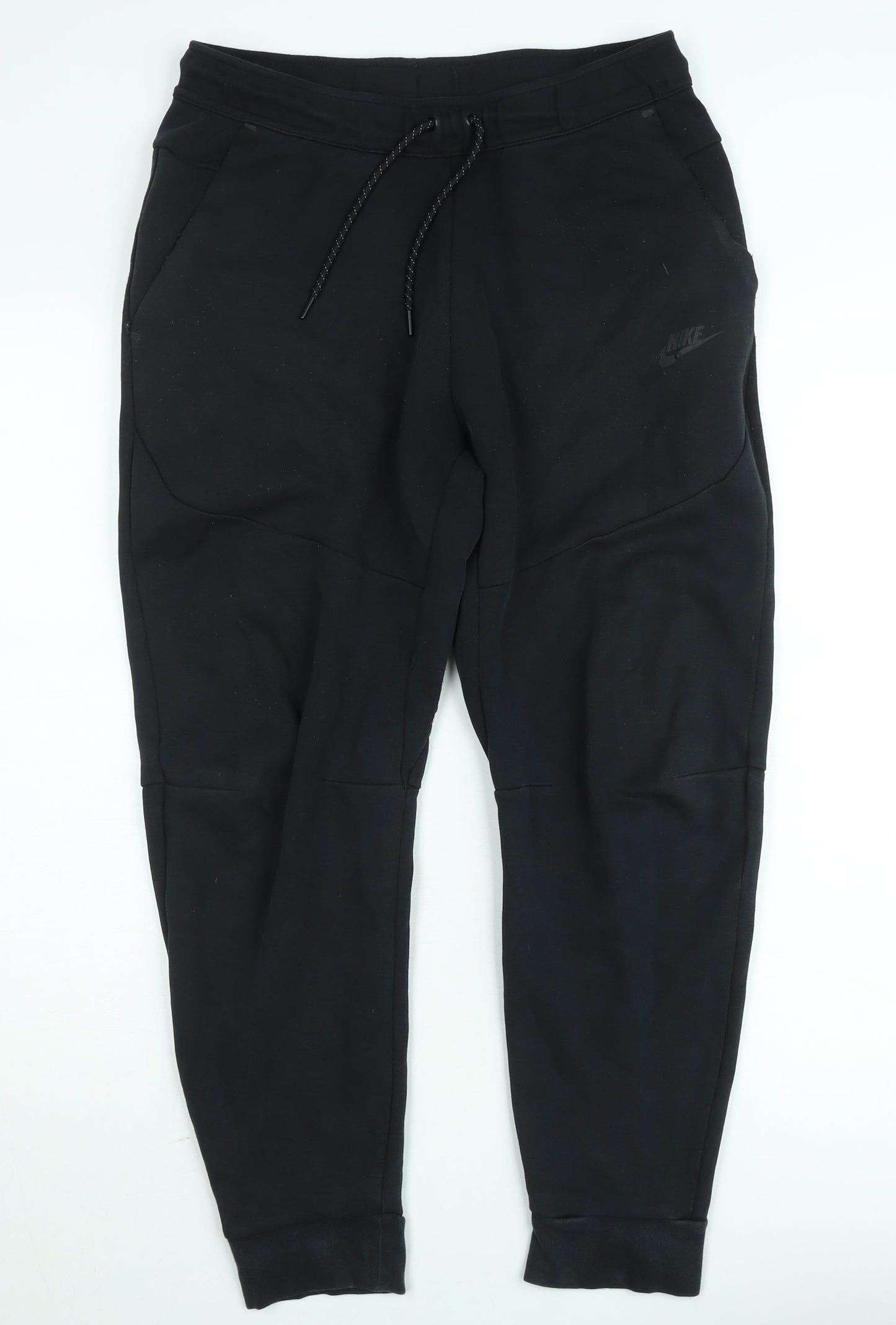 Nike Men's Black Fleece Jogger Trousers M Regular Fit Activewear