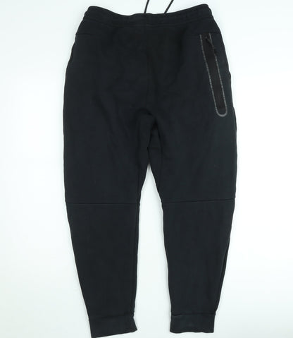 Nike Men's Black Fleece Jogger Trousers M Regular Fit Activewear