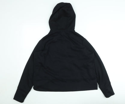 Nike Womens Black Full Zip Hoodie XL Dri-FIT Hooded Sweatshirt