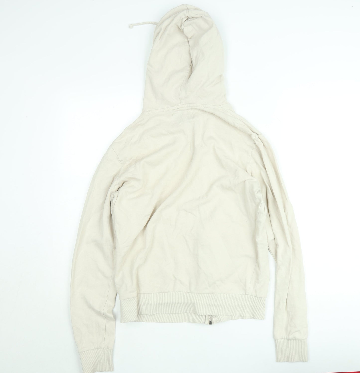 Mens UK Size M JACK & JONES Beige Full Zip Hoodie