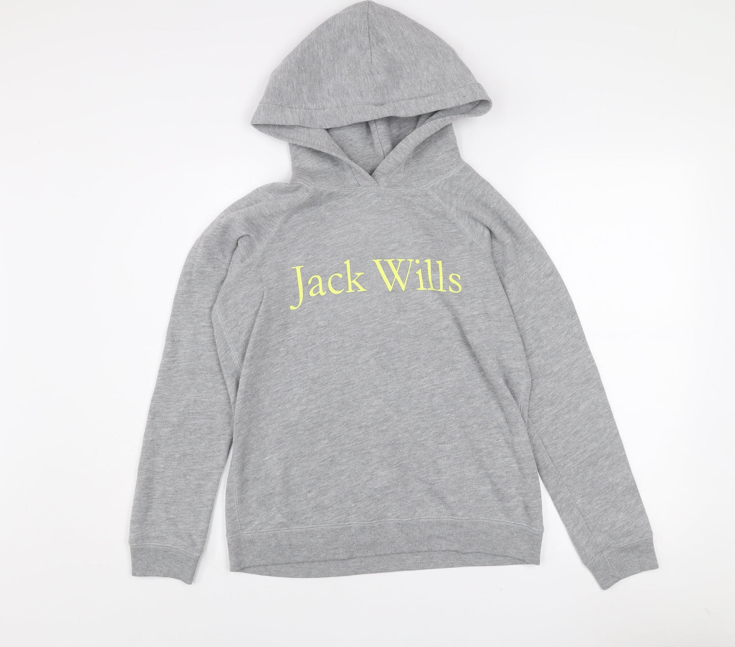 Girls UK Size 10 Years Jack Wills Grey Pullover Hoodie