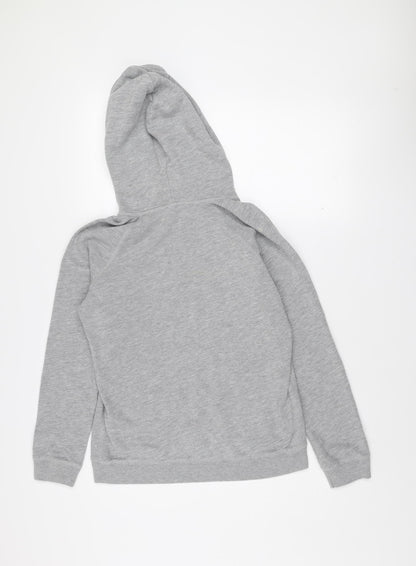 Girls UK Size 10 Years Jack Wills Grey Pullover Hoodie