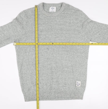 Springfield Men’s Grey Cotton Blend Crew Neck Jumper XL