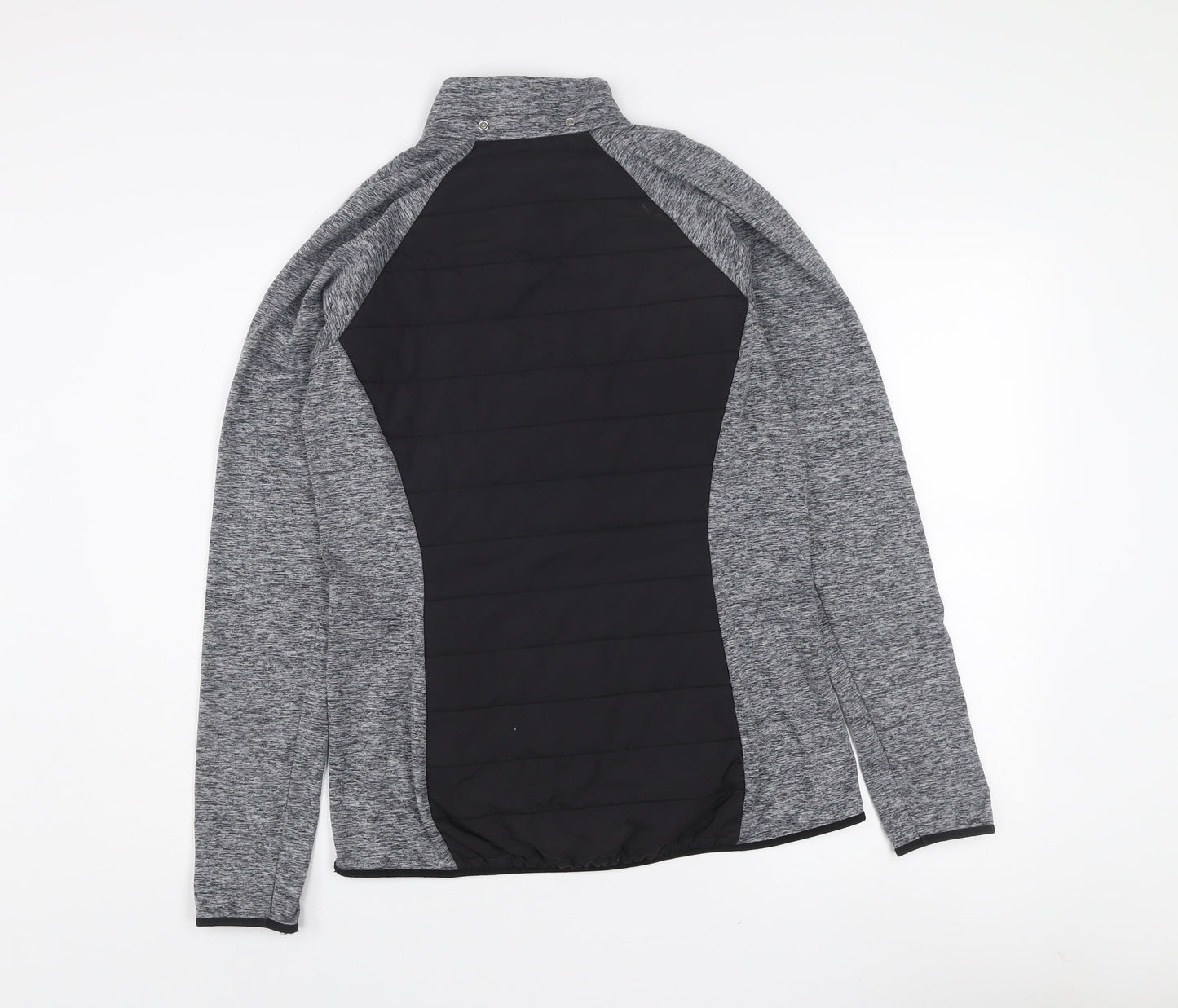 Marks and Spencer Men's Black Grey Lightweight Full Zip Active Jacket S