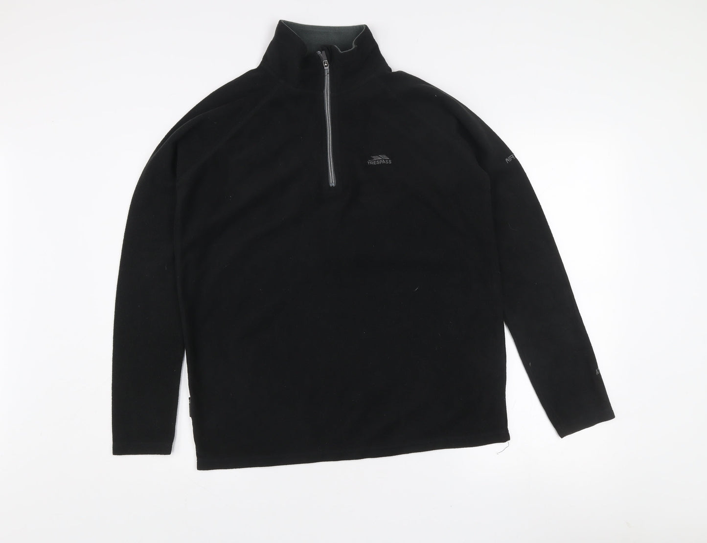 Trespass Men’s Black XS Fleece 1/2 Zip Pullover Sweatshirt