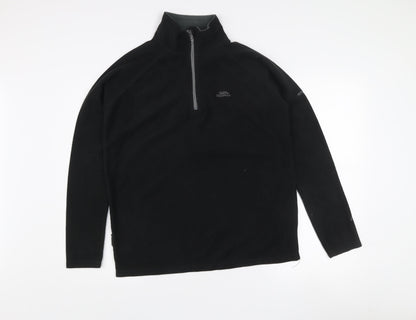 Trespass Men’s Black XS Fleece 1/2 Zip Pullover Sweatshirt
