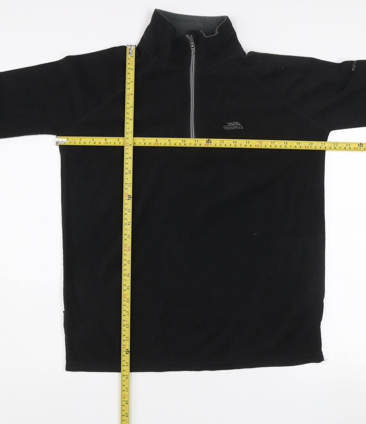 Trespass Men’s Black XS Fleece 1/2 Zip Pullover Sweatshirt
