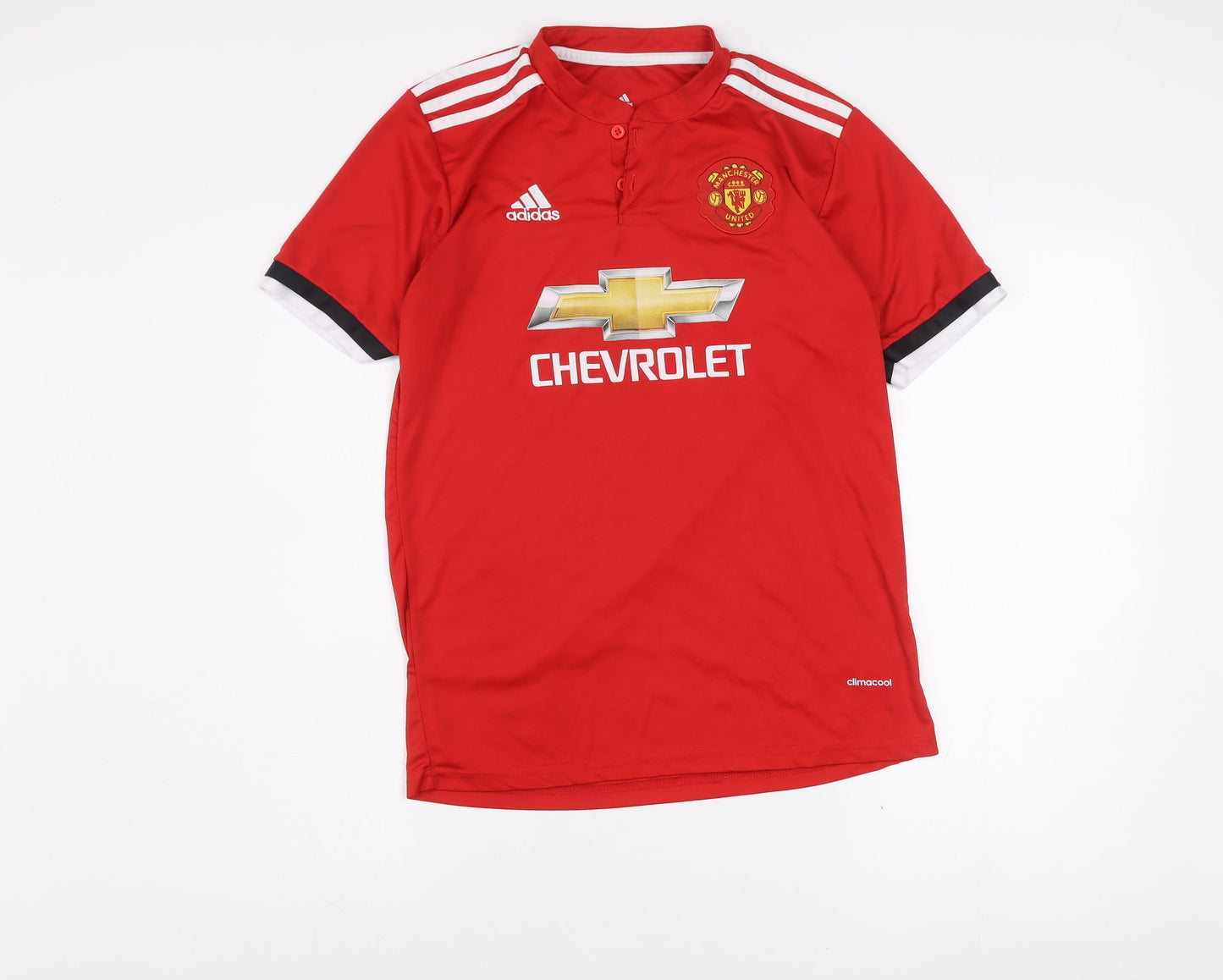 Adidas Mens Red Manchester United Football Jersey Size M Climalite